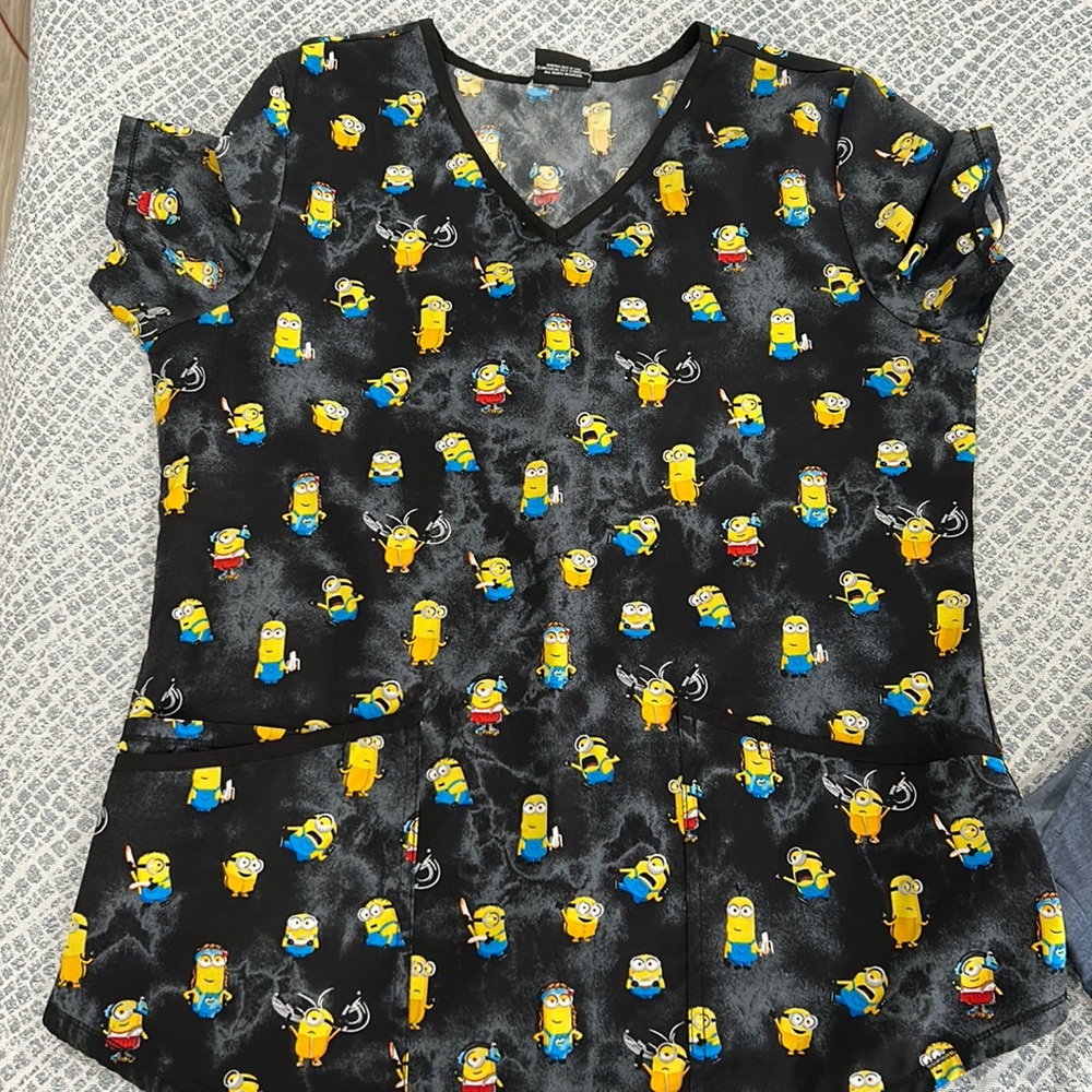 minions scrubs top